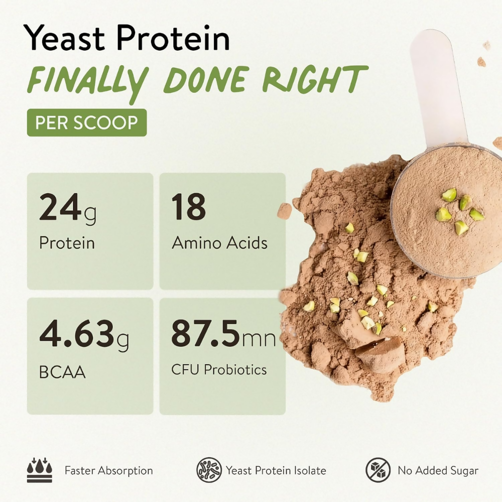 Happy Cultures 24g Protein Dubai Kunafa Chocolate Fermented Yeast Protein Isolate