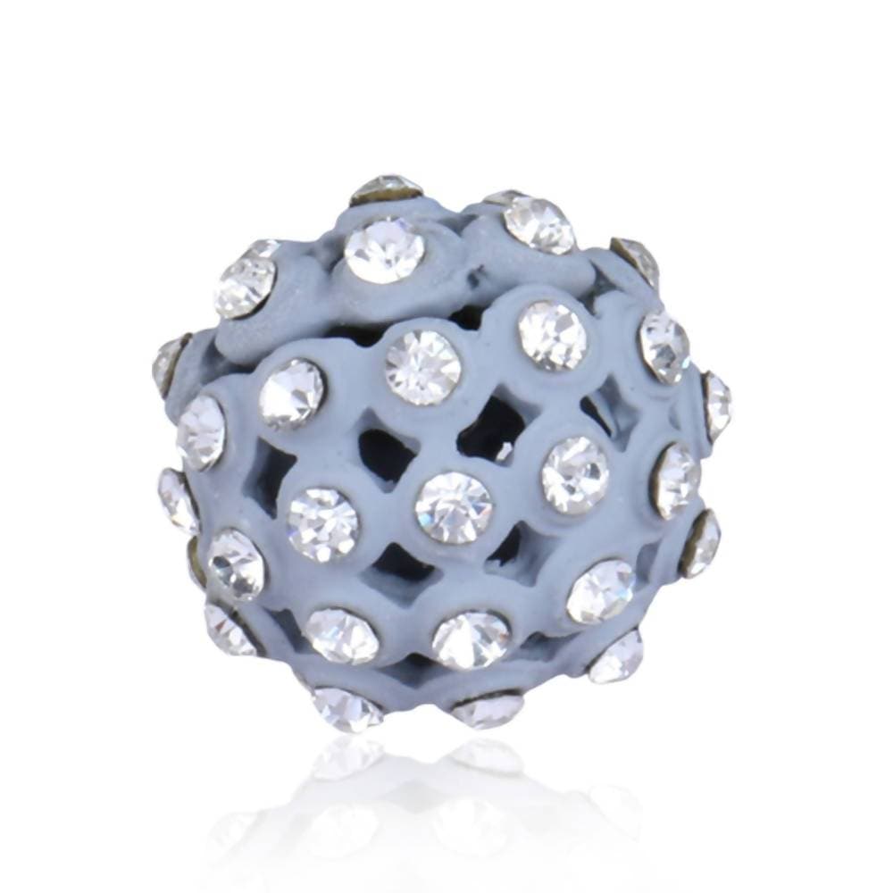 Trendoo Jewelry Gold-Polished Stylish Fancy Grey Studs