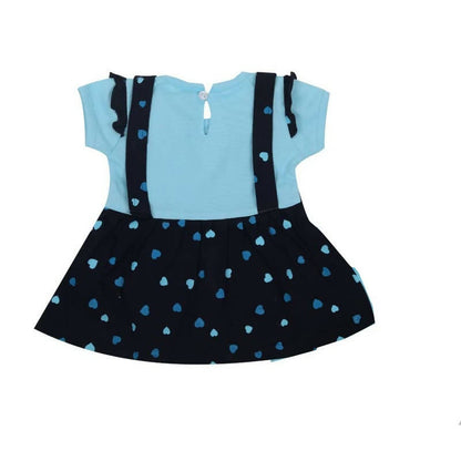 NammaBaby Baby Girl's A-Line Mini Frock Dress - Blue 117