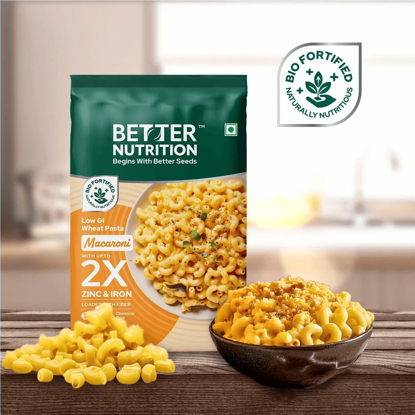 Better Nutrition Biofortified Macaroni / Wheat Pasta