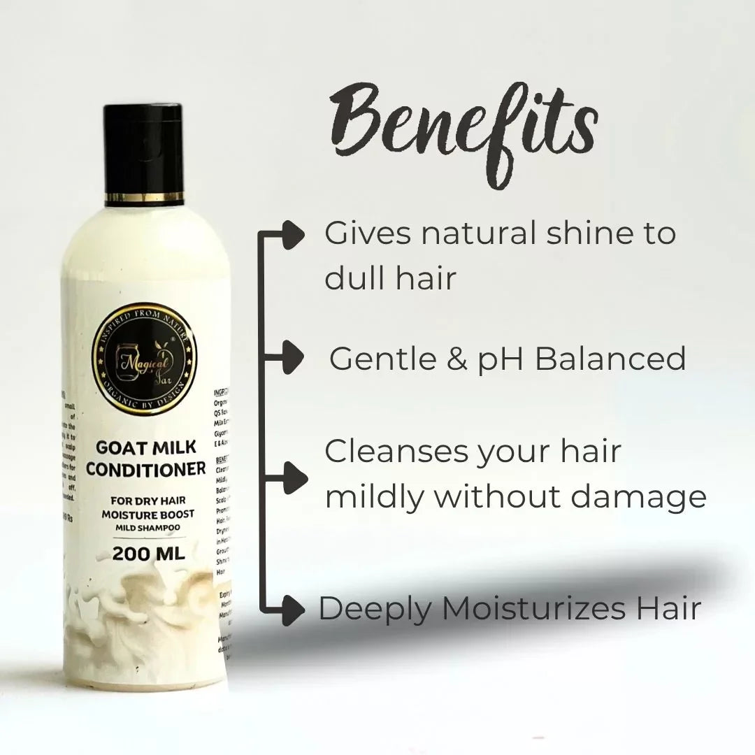 Magical Jar Goat Milk Conditioner Softens, Repairs - 200 ml
