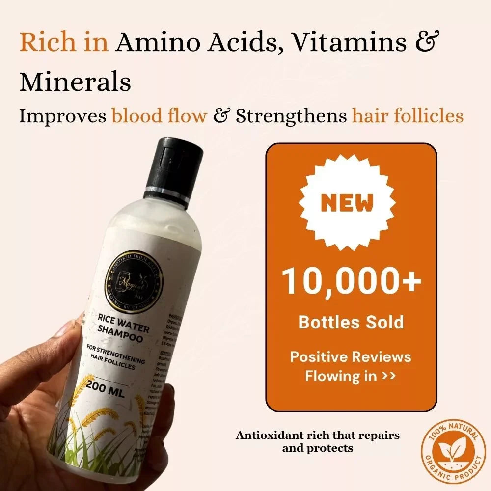 Magical Jar Rice Water Shampoo Nourish & Repair - 200 ml