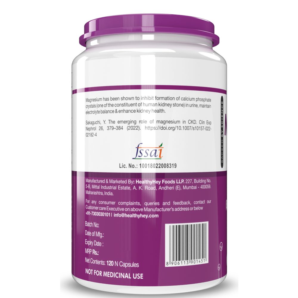 Healthyhey Magnesium Aspartate - 120 Capsules