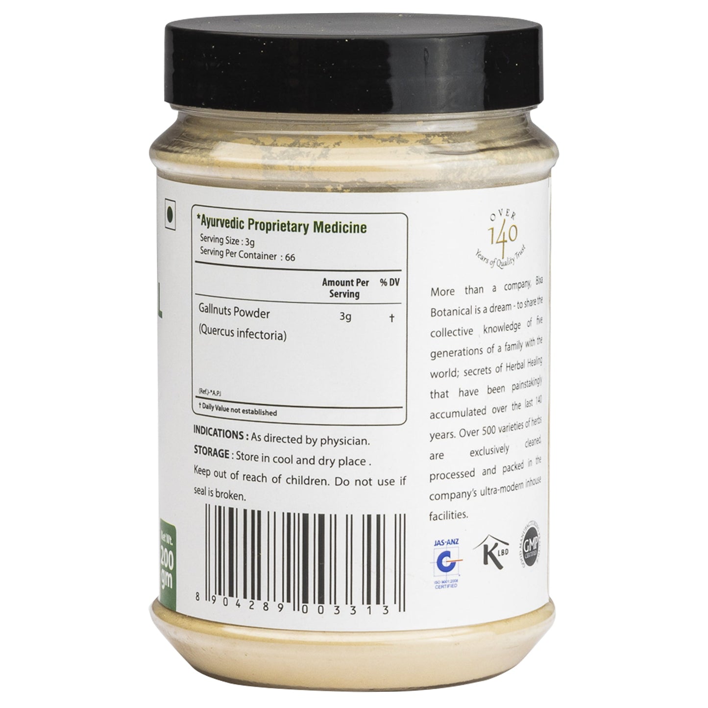 Bixa Botanical Majuphal Powder  - 200 gms