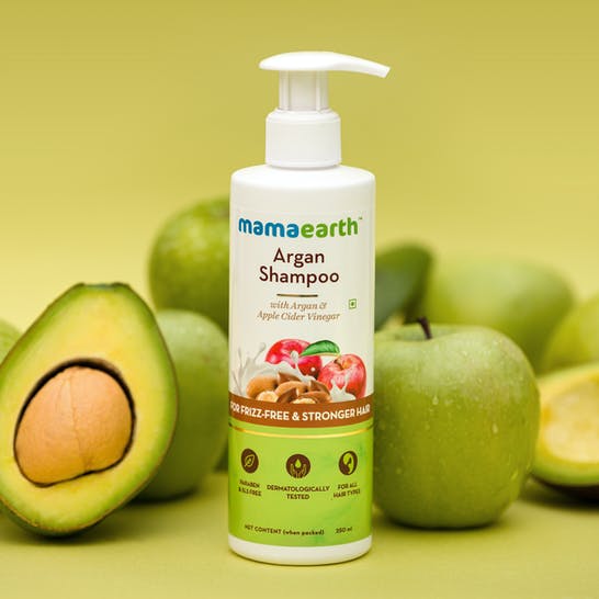 Mamaearth Argan Shampoo For Frizz-Free & Stronger Hair - 250 ml