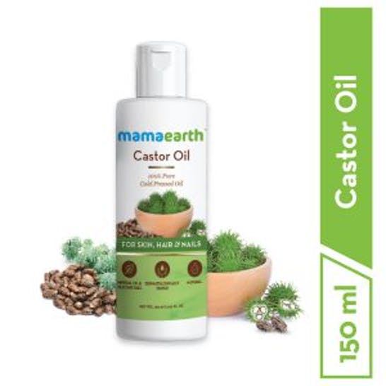 Mamaearth Castor Oil For Skin, Hair and Nails - 150 ml