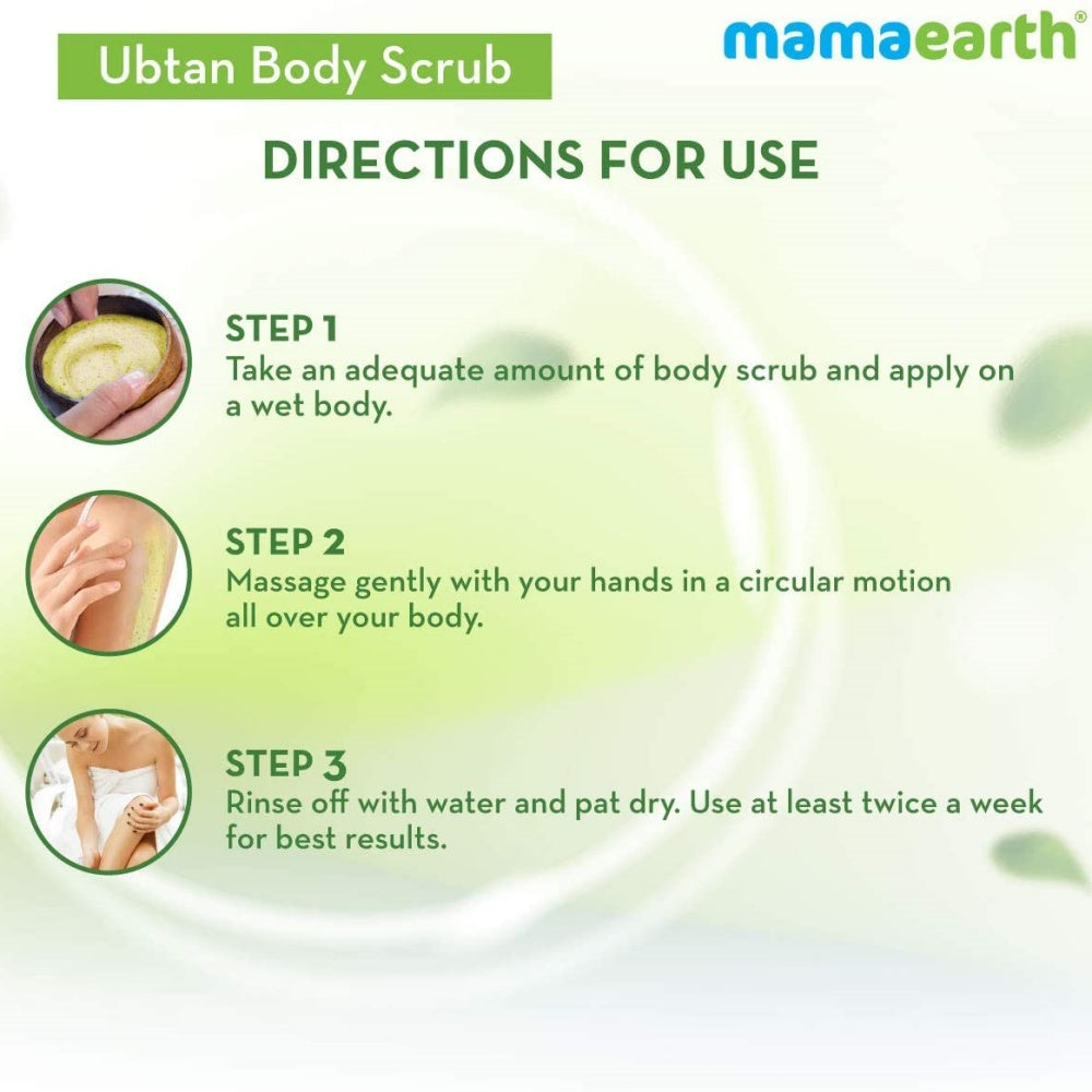 Mamaearth Ubtan Body Scrub with Saffron for Tan Removal - 200 gms