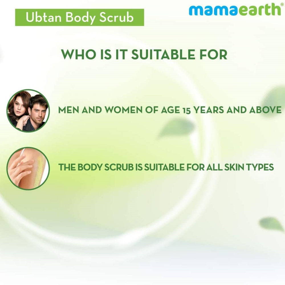 Mamaearth Ubtan Body Scrub with Saffron for Tan Removal - 200 gms