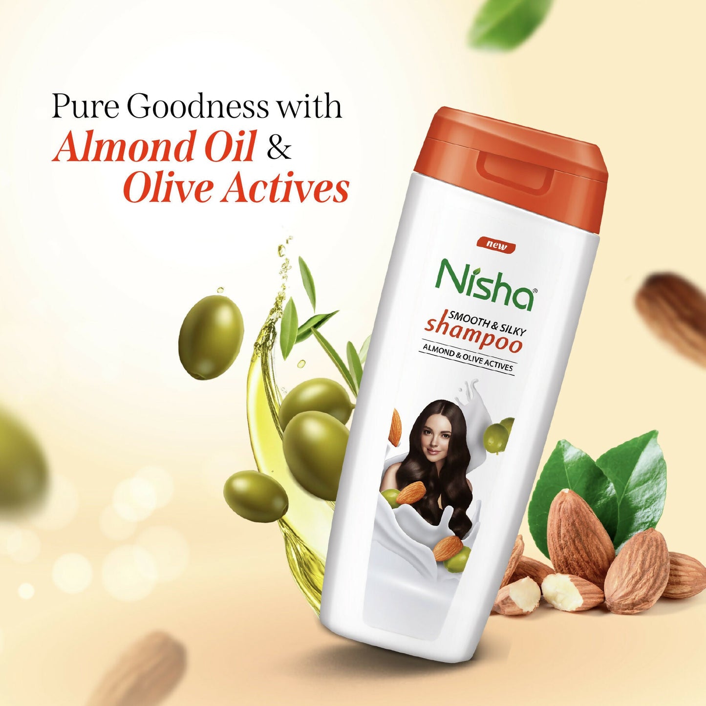 Nisha Almond And Olive Shampoo For Women & Men