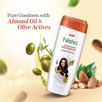 Nisha Almond And Olive Shampoo For Women & Men