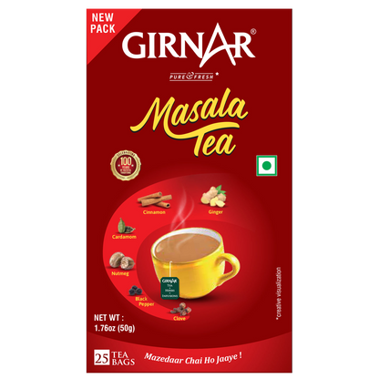 Girnar Black Tea Bags - Masala Tea