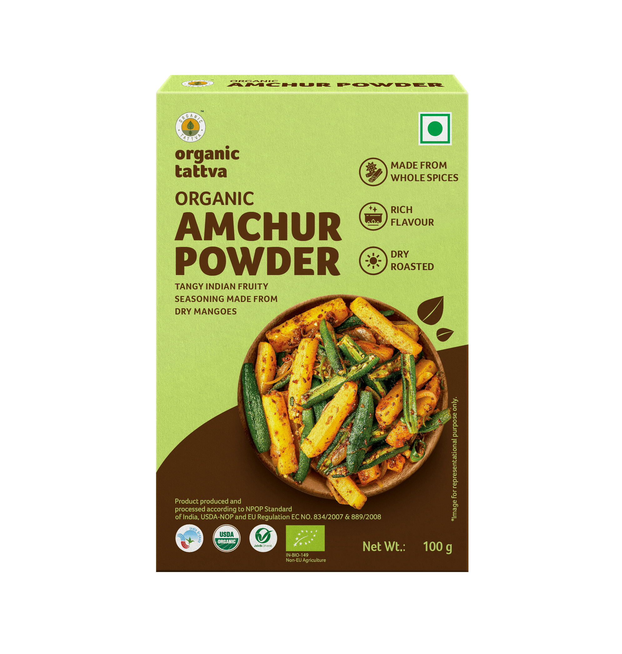 Organic Tattva Amchur (Dry Mango) Powder - 100 gms