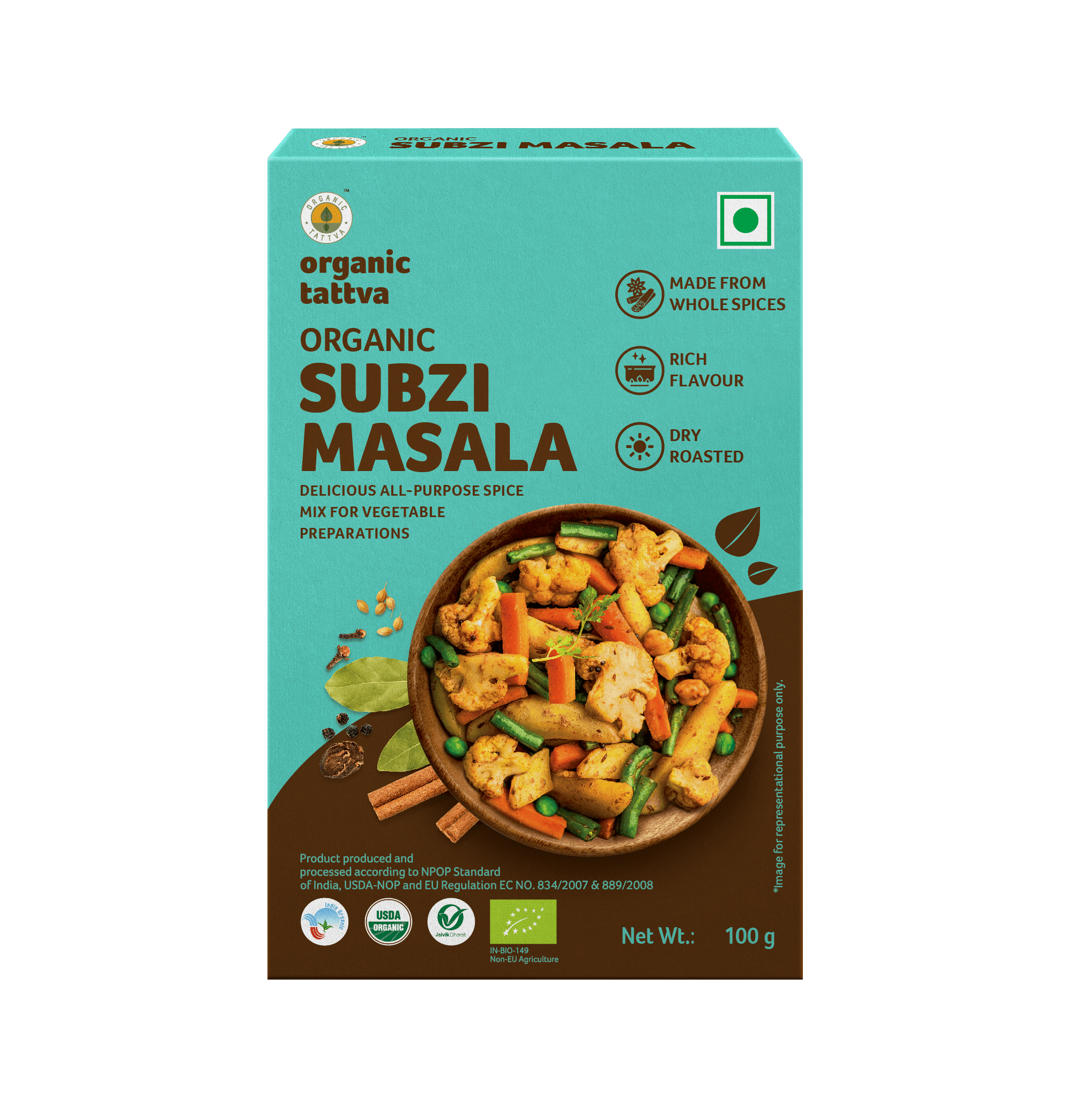 Organic Tattva Subzi Masala Powder
