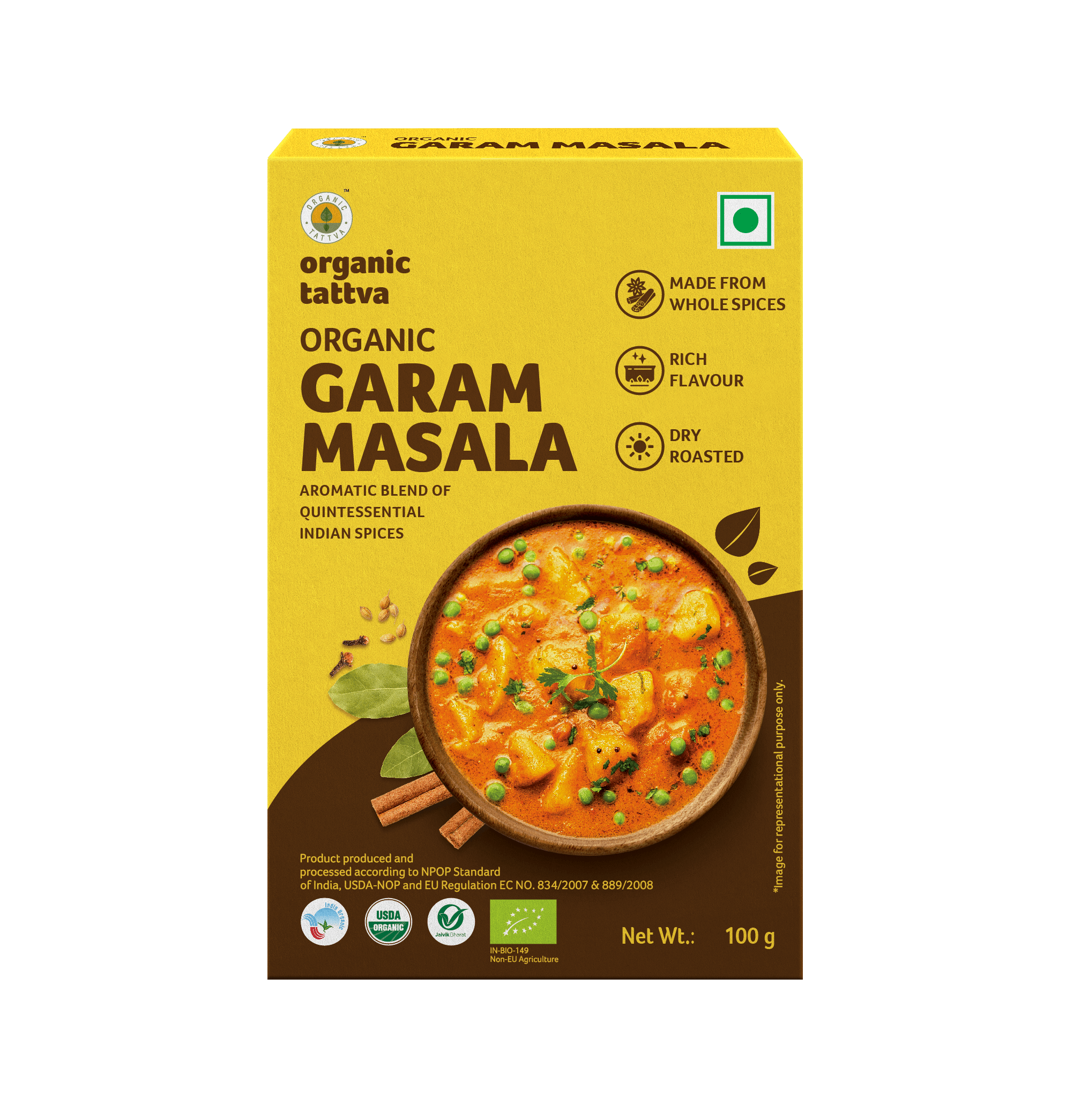 Organic Tattva Garam Masala Powder - 100 gms