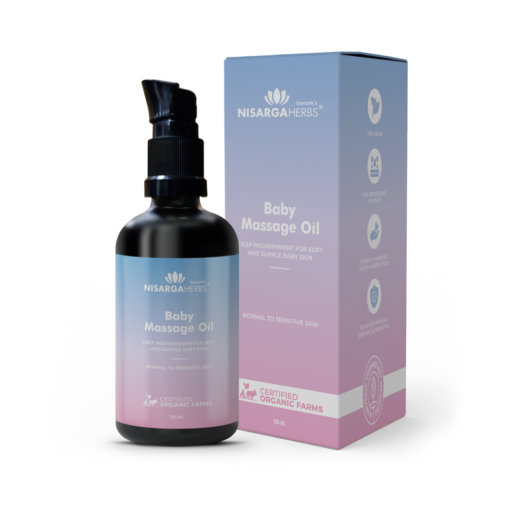 Nisarga Herbs Baby Massage Oil - 100 ml