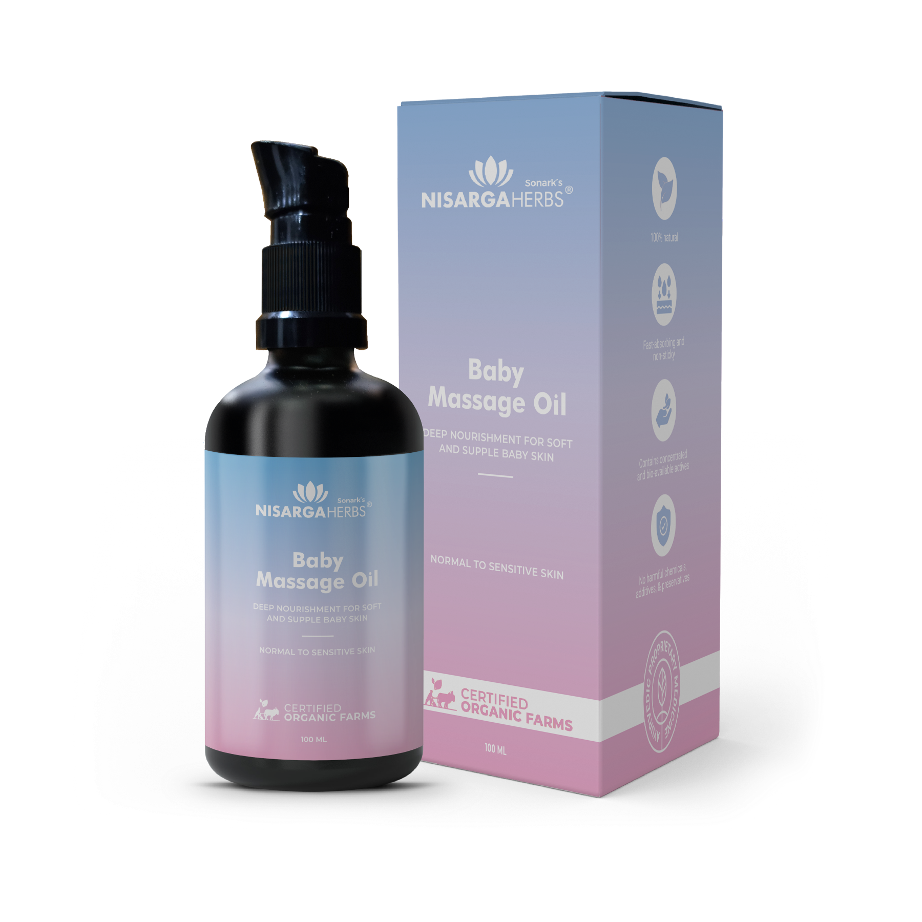 Nisarga Herbs Baby Massage Oil - 100 ml