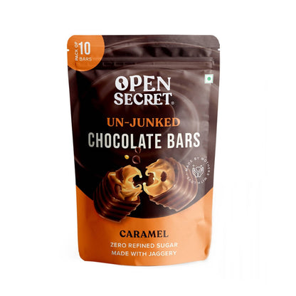 Open Secret Un-Junked Chocolate Bars Caramel