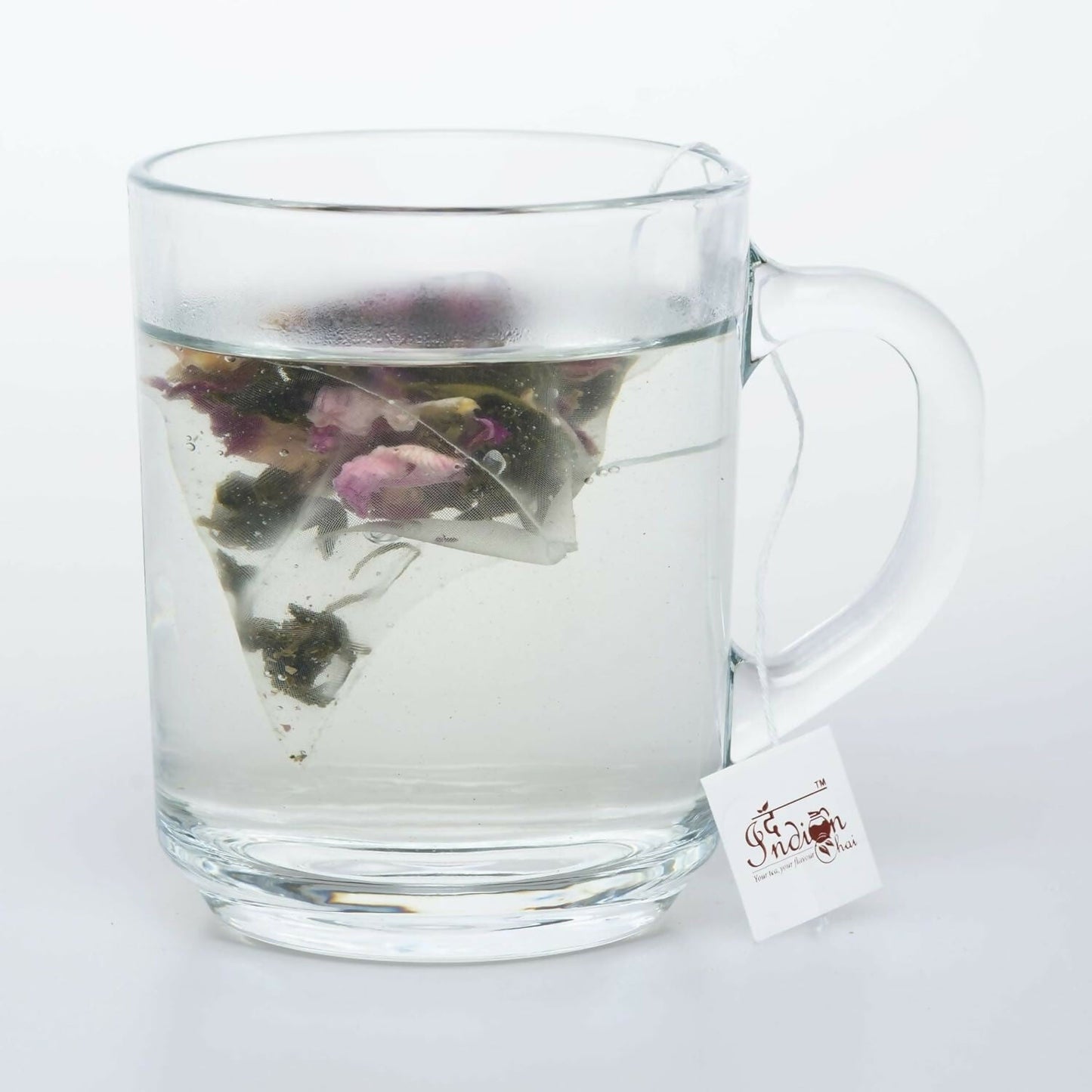 The Indian Chai - Rose Green Tea 30 Pyramid Tea Bags