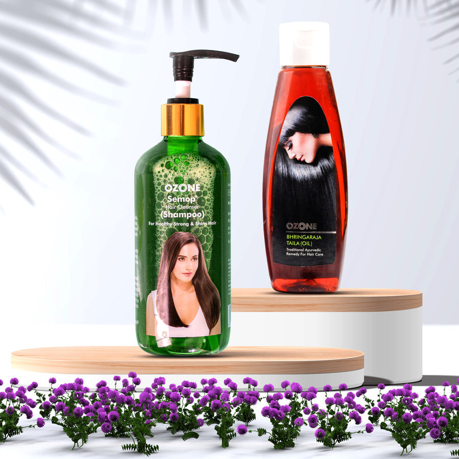 Ozone Bhringaraja Hair Oil & Semop Shampoo Combo