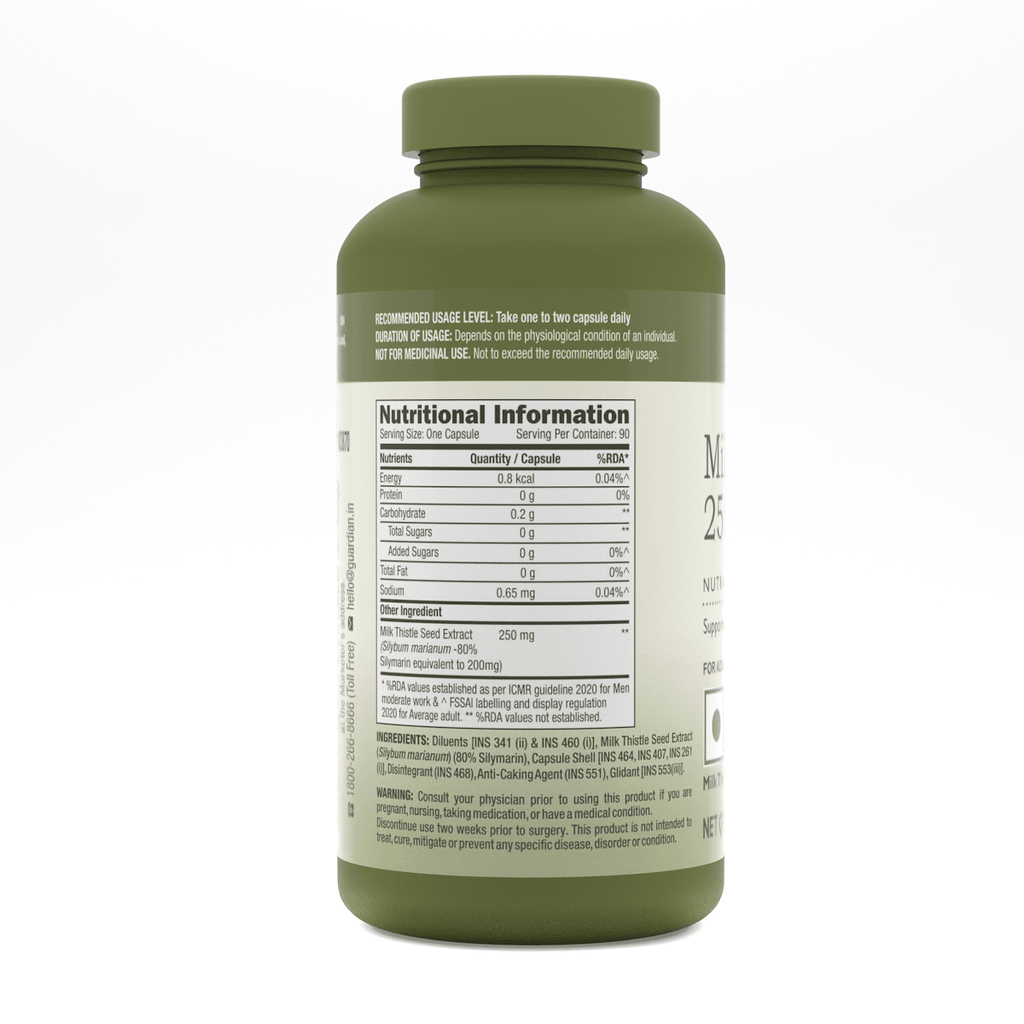 GNC Herbal Plus Milk Thistle 250mg Detoxifies Liver Toxins & Supports Liver Health