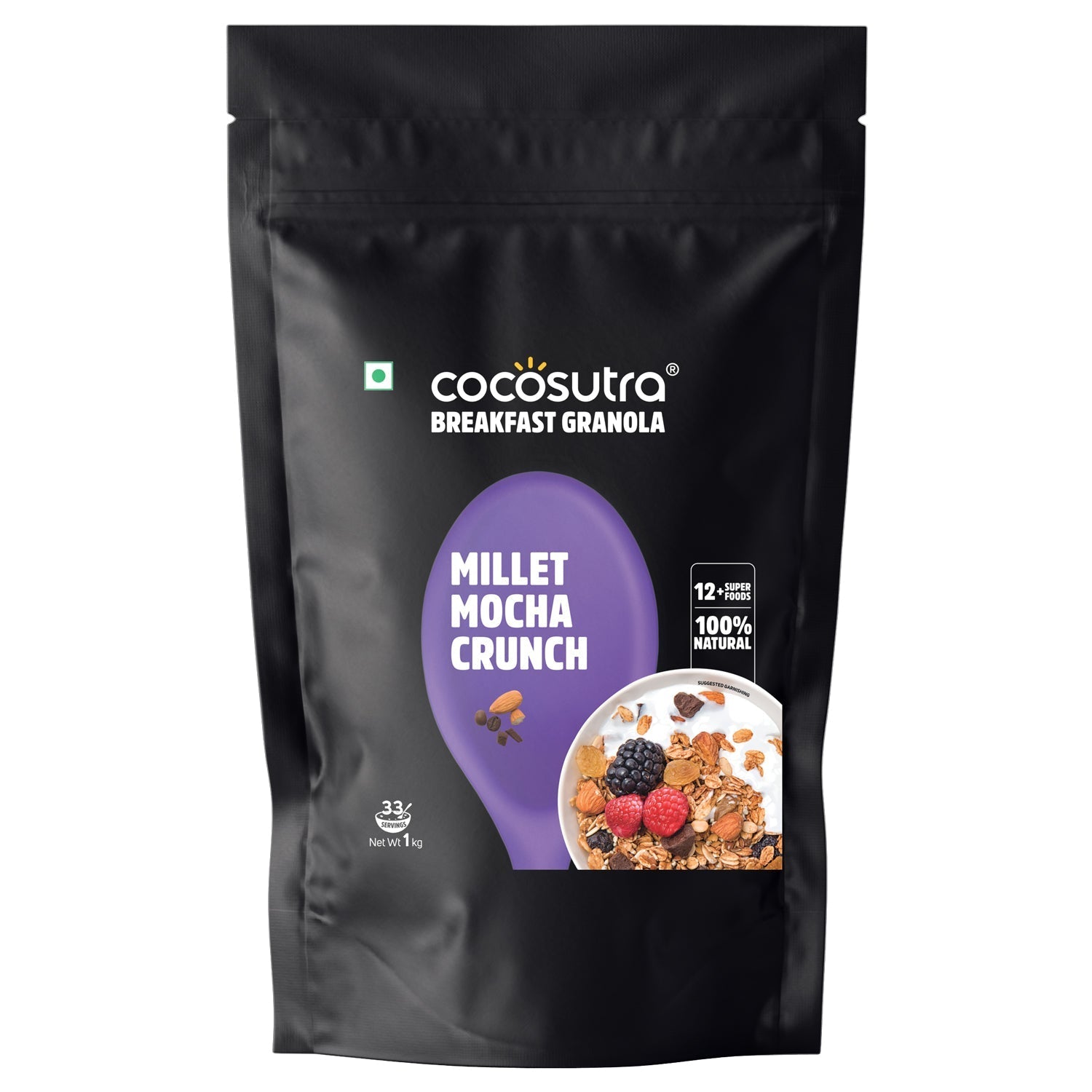 Cocosutra Millet Mocha Crunch Breakfast Granola - 1 Kg
