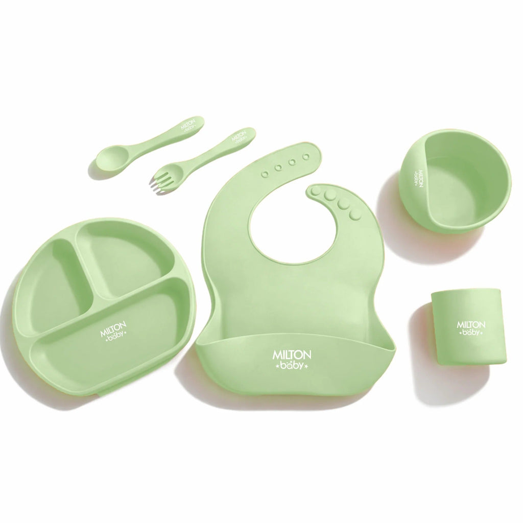 Milton Silicone Feeding 6 Pcs Set for Baby