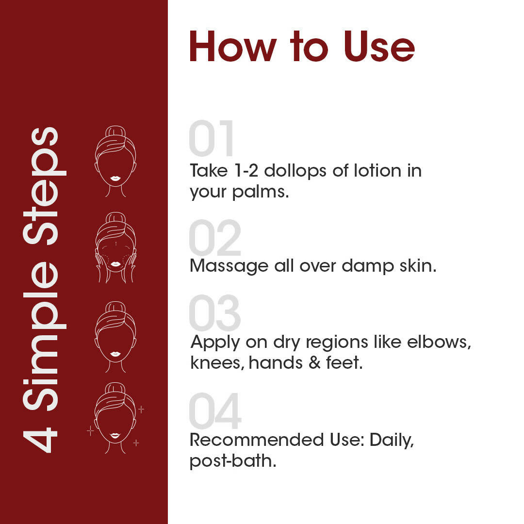 T.A.C - The Ayurveda Co. Kumkumadi Body Lotion for Dry Skin, Deep Nourishment & Moisturization
