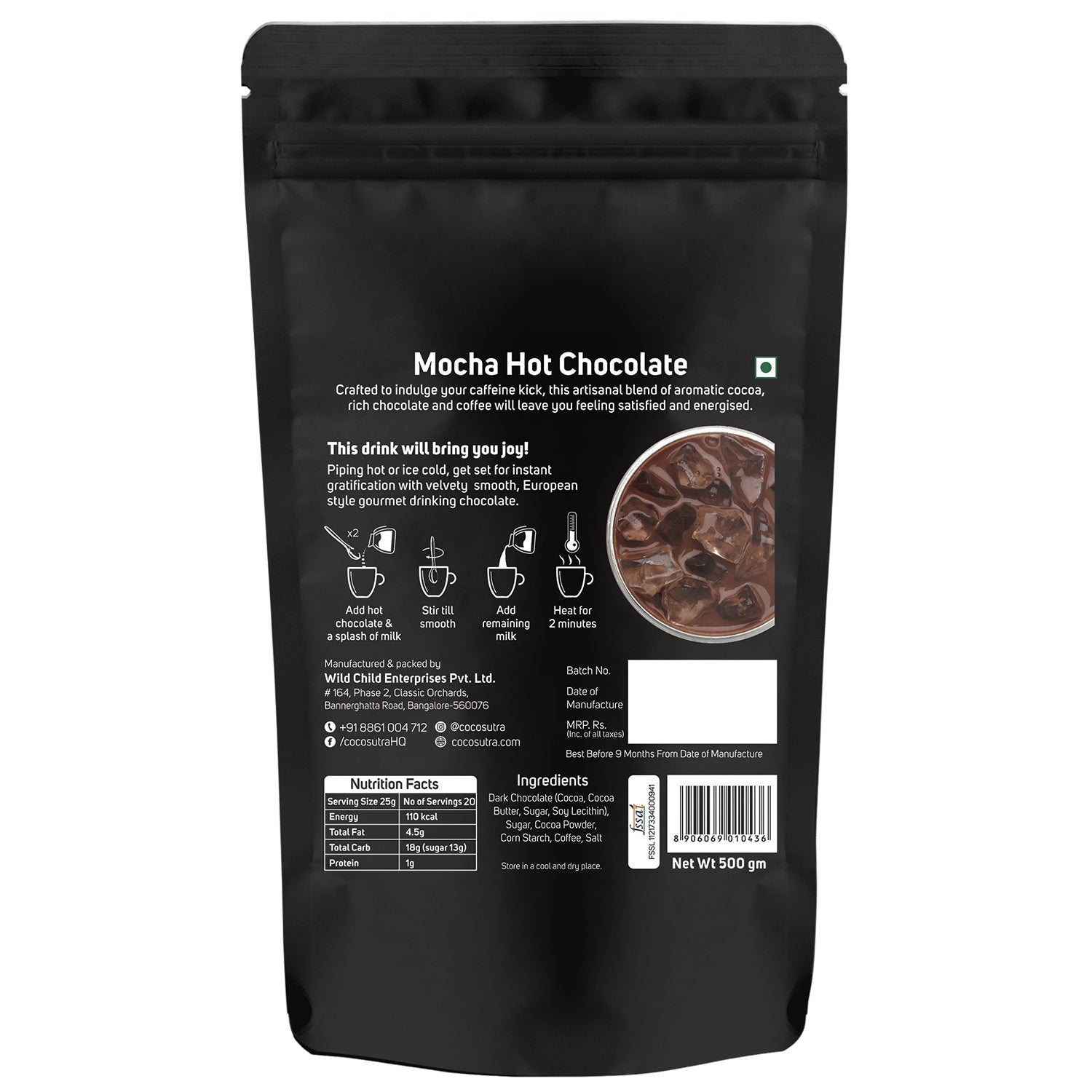 Cocosutra Mocha Hot Chocolate Mix