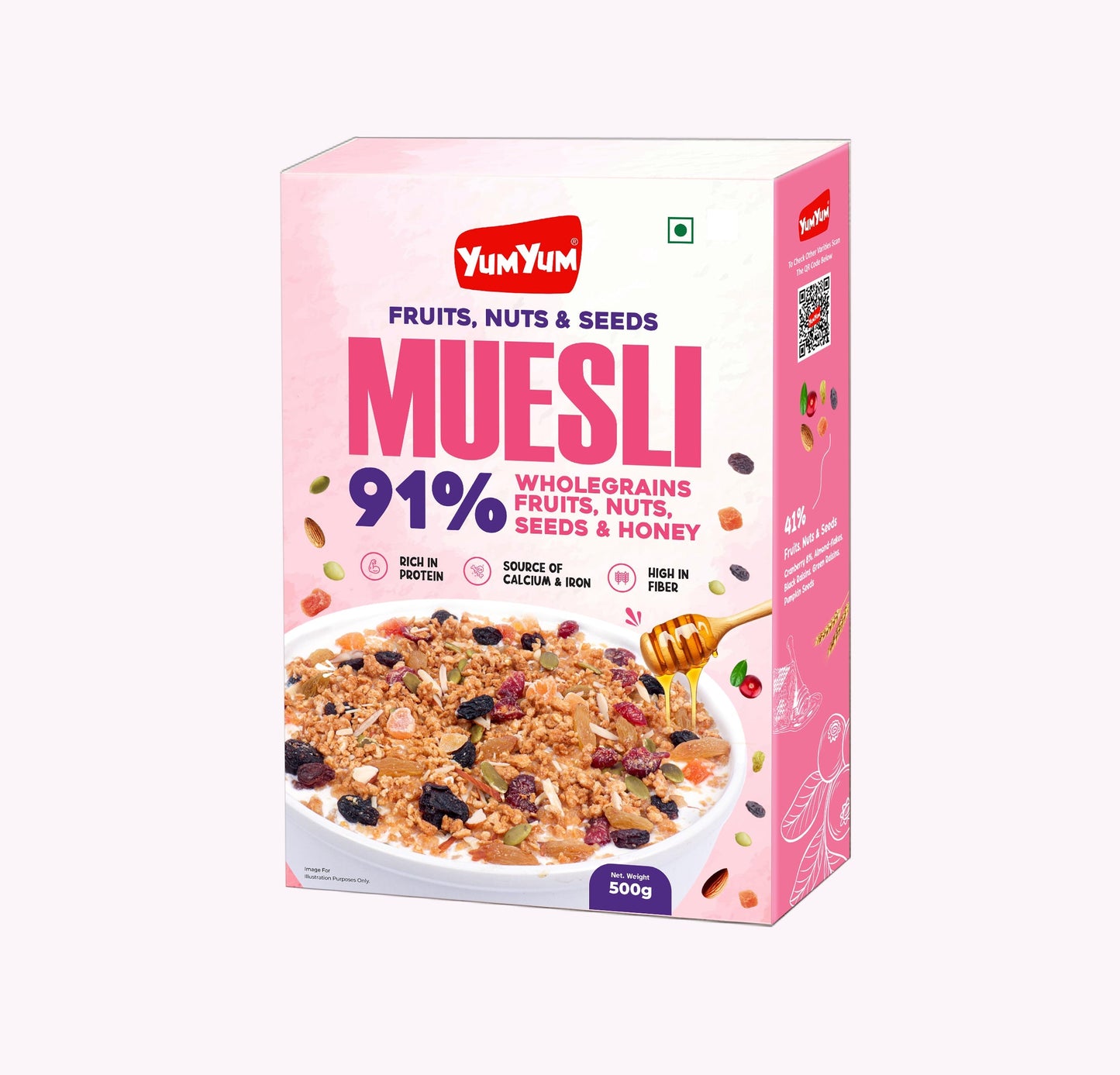 Yum Yum Fruits, Nuts & Seeds Honey Muesli Box