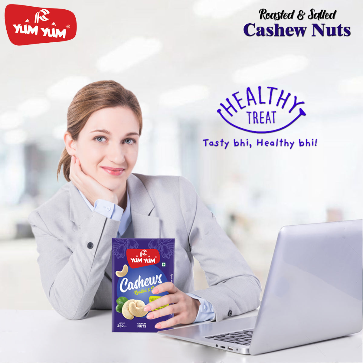 Yum Yum Roasted & Salted Cashews Box