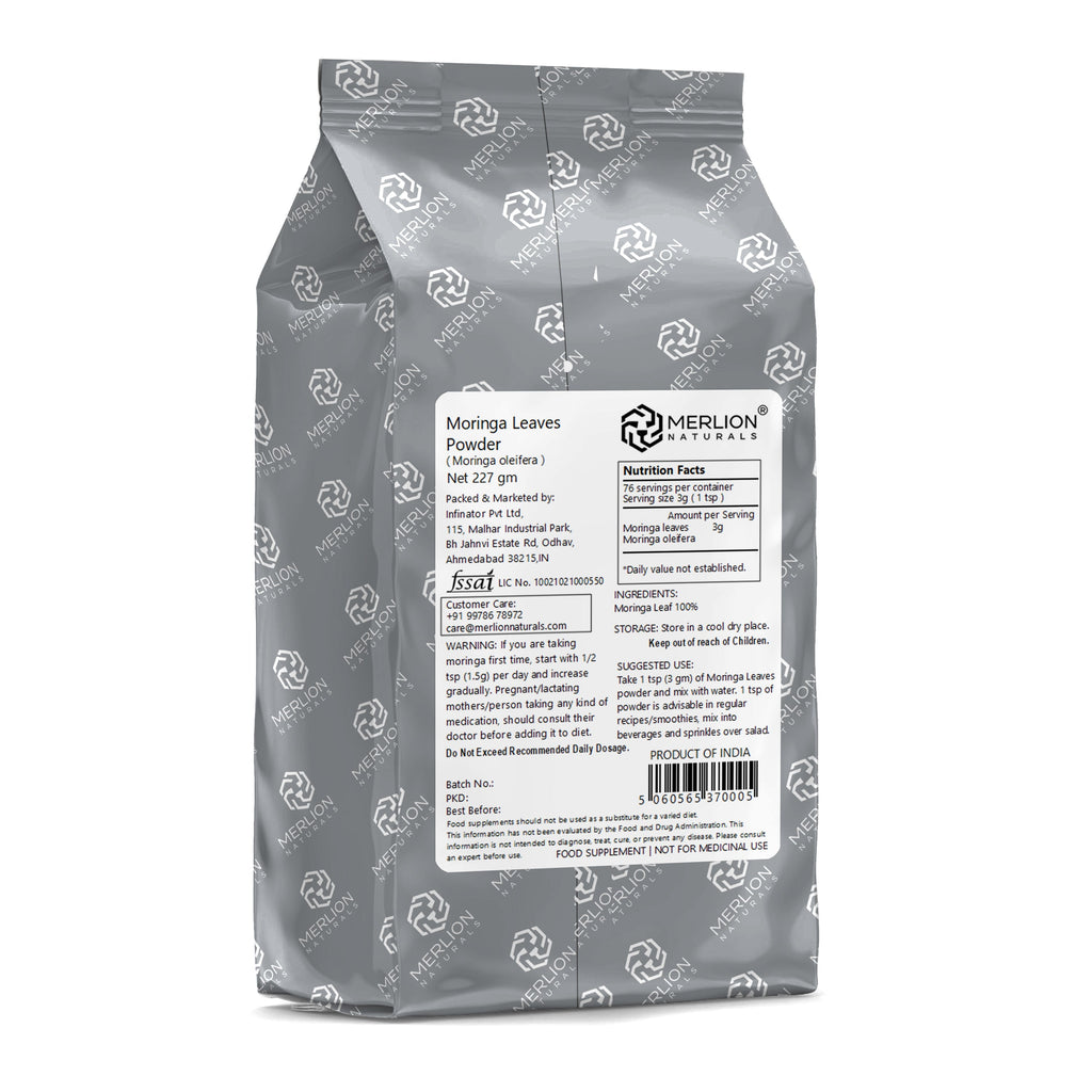 Merlion Naturals Moringa Leaves Powder Moringa oleifera - 227 gms