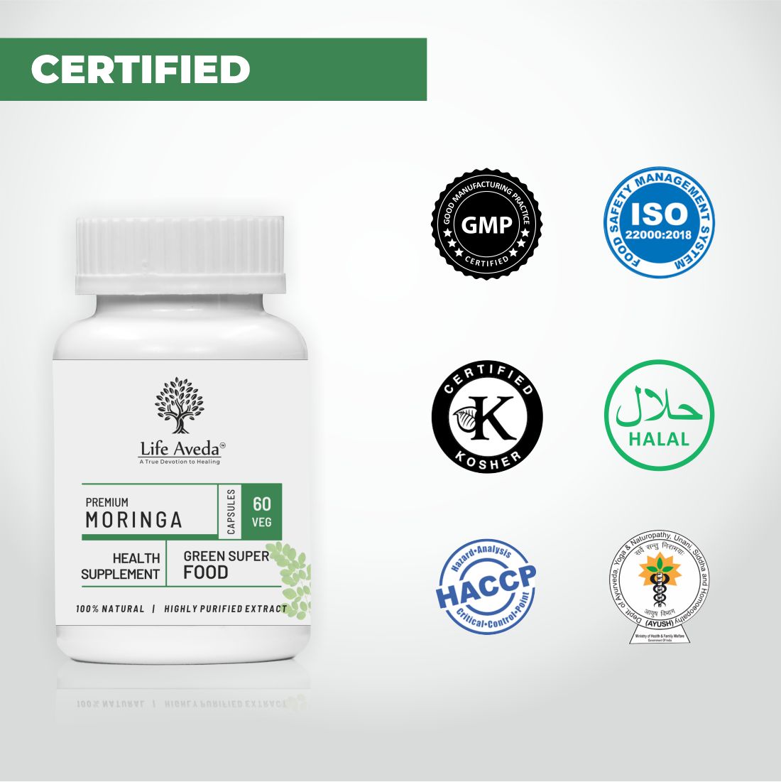 Life Aveda Moringa Capsules - 60 Capsules