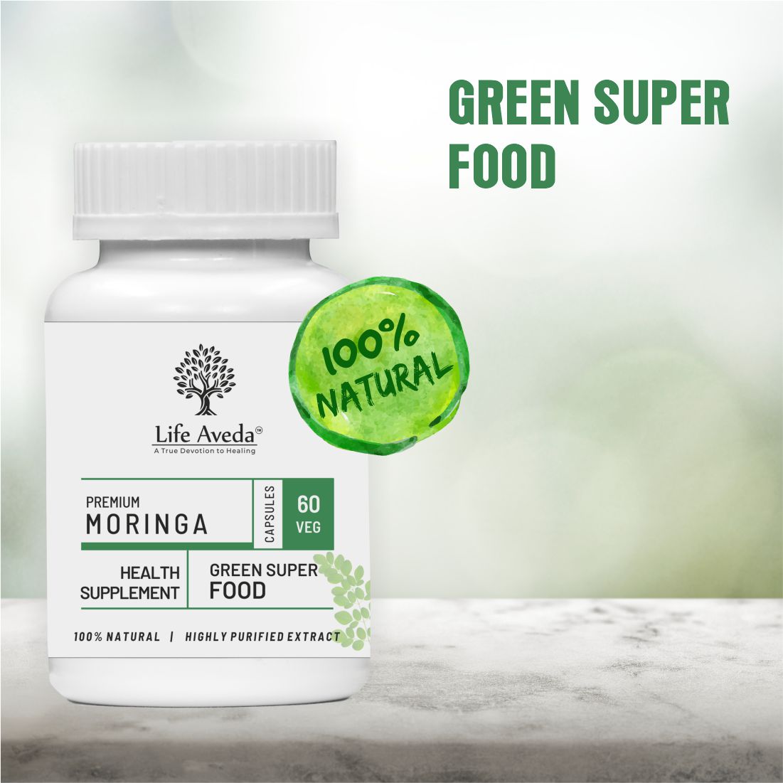 Life Aveda Moringa Capsules - 60 Capsules