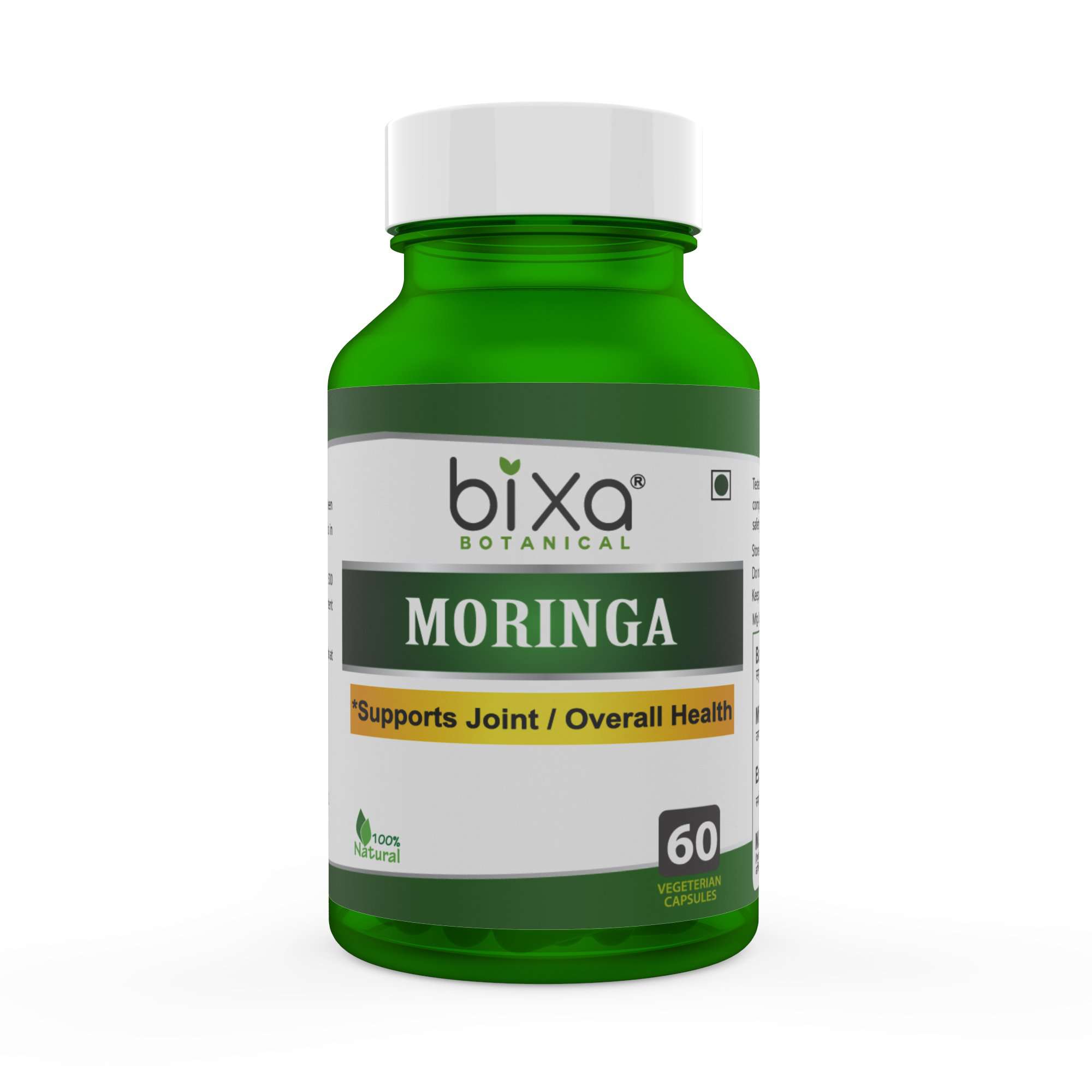 Bixa Botanical Moringa / Shigru Extract - 60 Veg Capsules (450mg)