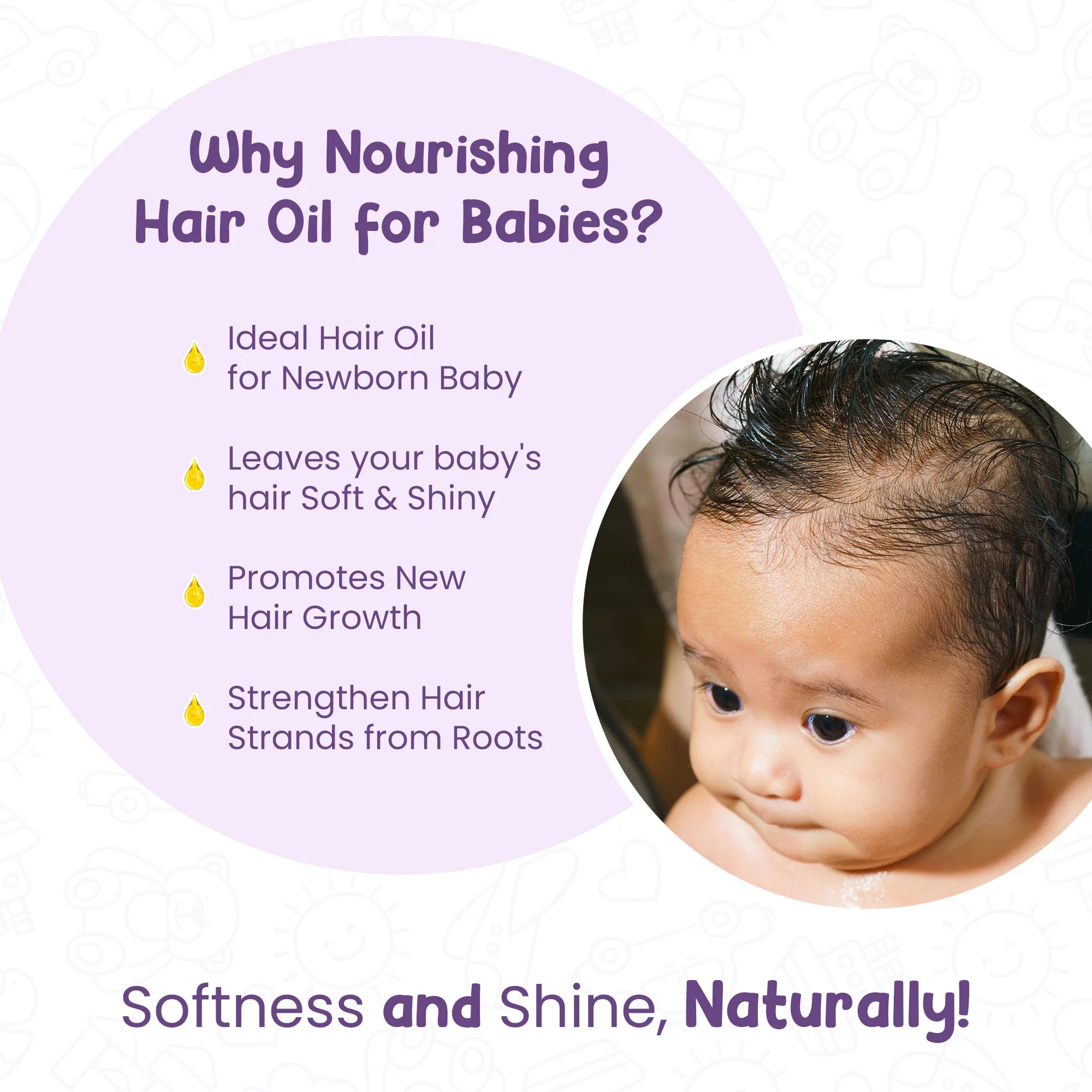 Mother Sparsh Baby Hair Oil - 100 ml