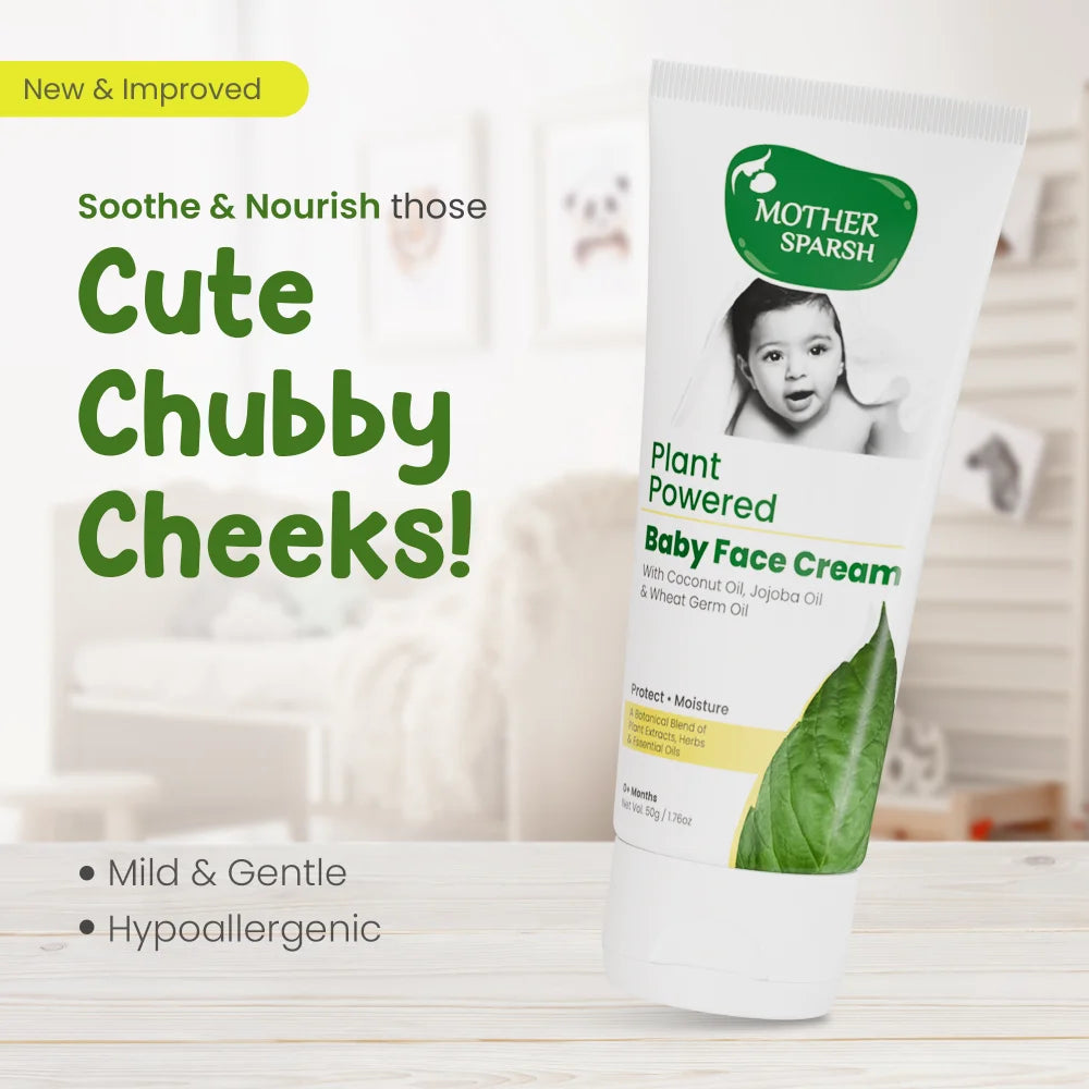 Mother Sparsh Plant Powered Natural Baby Face Cream - 50 gms