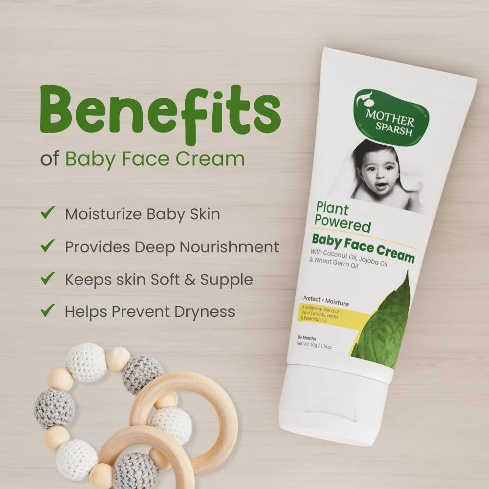 Mother Sparsh Plant Powered Natural Baby Face Cream - 50 gms