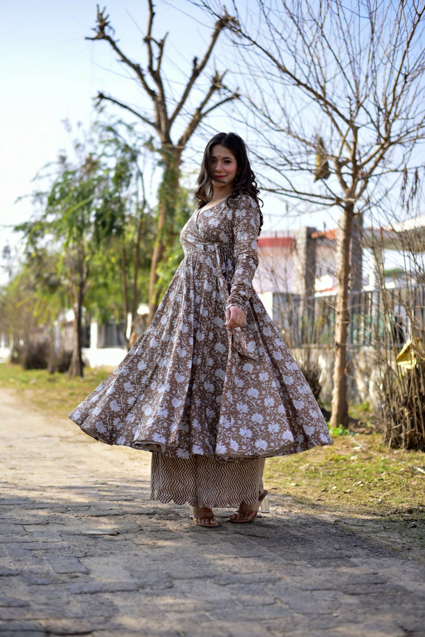 Aayaa Pure Cotton Silk Suit With Heavy Digital Print - Multi Color