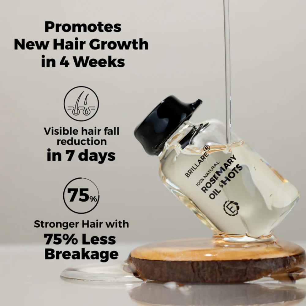 Brillare Rosemary Oil Shots For Visible Hair Growth