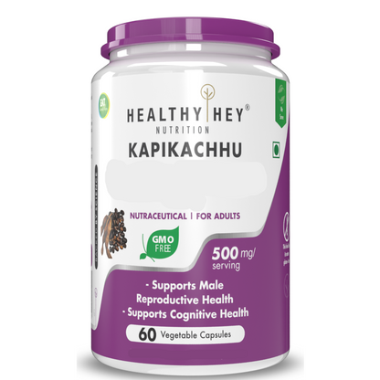 HealthyHey Kapikachhu Extract - 60 Veg Capsules