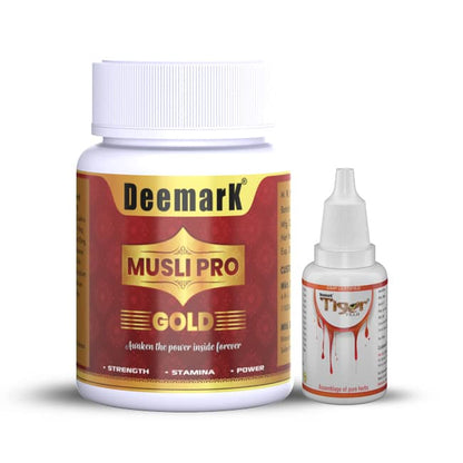 Deemark Musli Pro Gold Pack with Tiger Tilla Oil Combo