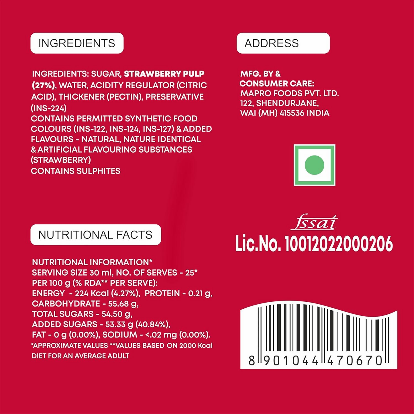 Mapro Strawberry Crush