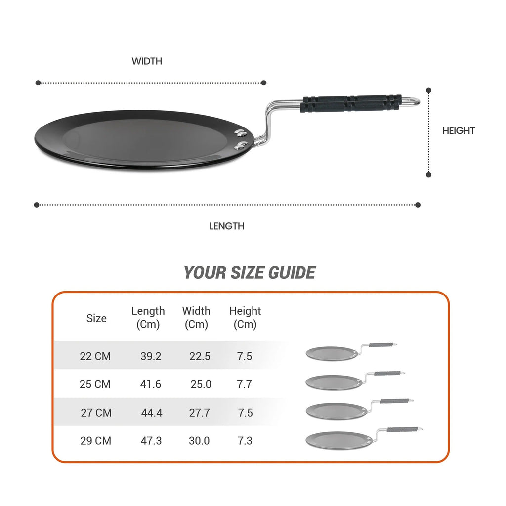 Milton ProCook Hard Anodised Induction Tawa - 25cm