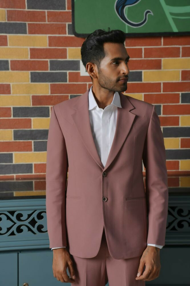 Vienna Mauve Blazer Set – 4-Way Stretch Tailored Suit For Men | Wedding & Party Wear by Hilo Design