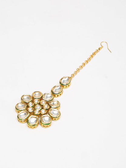 Kundan Maang Tikka - Ruby Raang