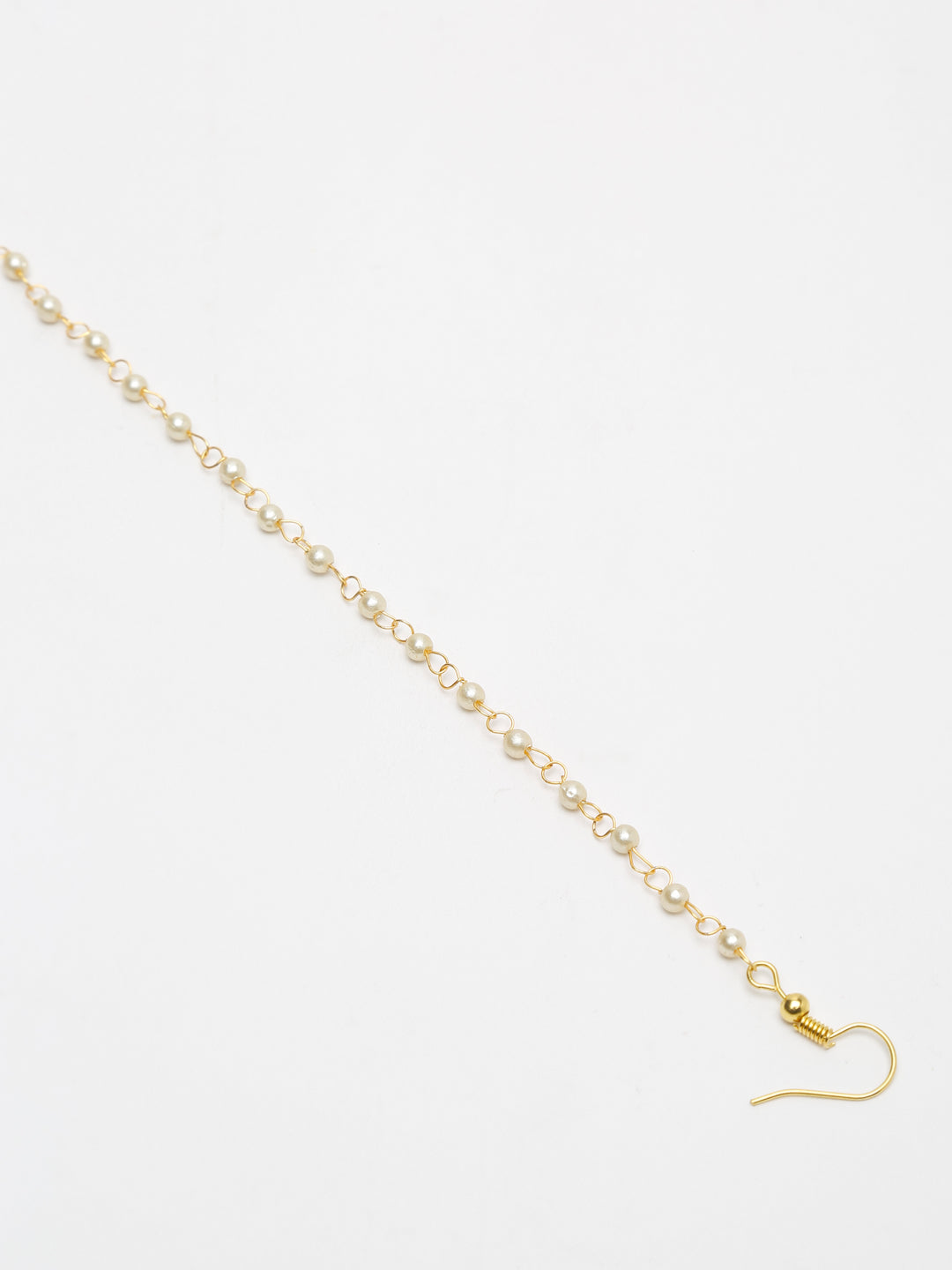 Gold-Polished Stone Nose Ring - Ruby Raang