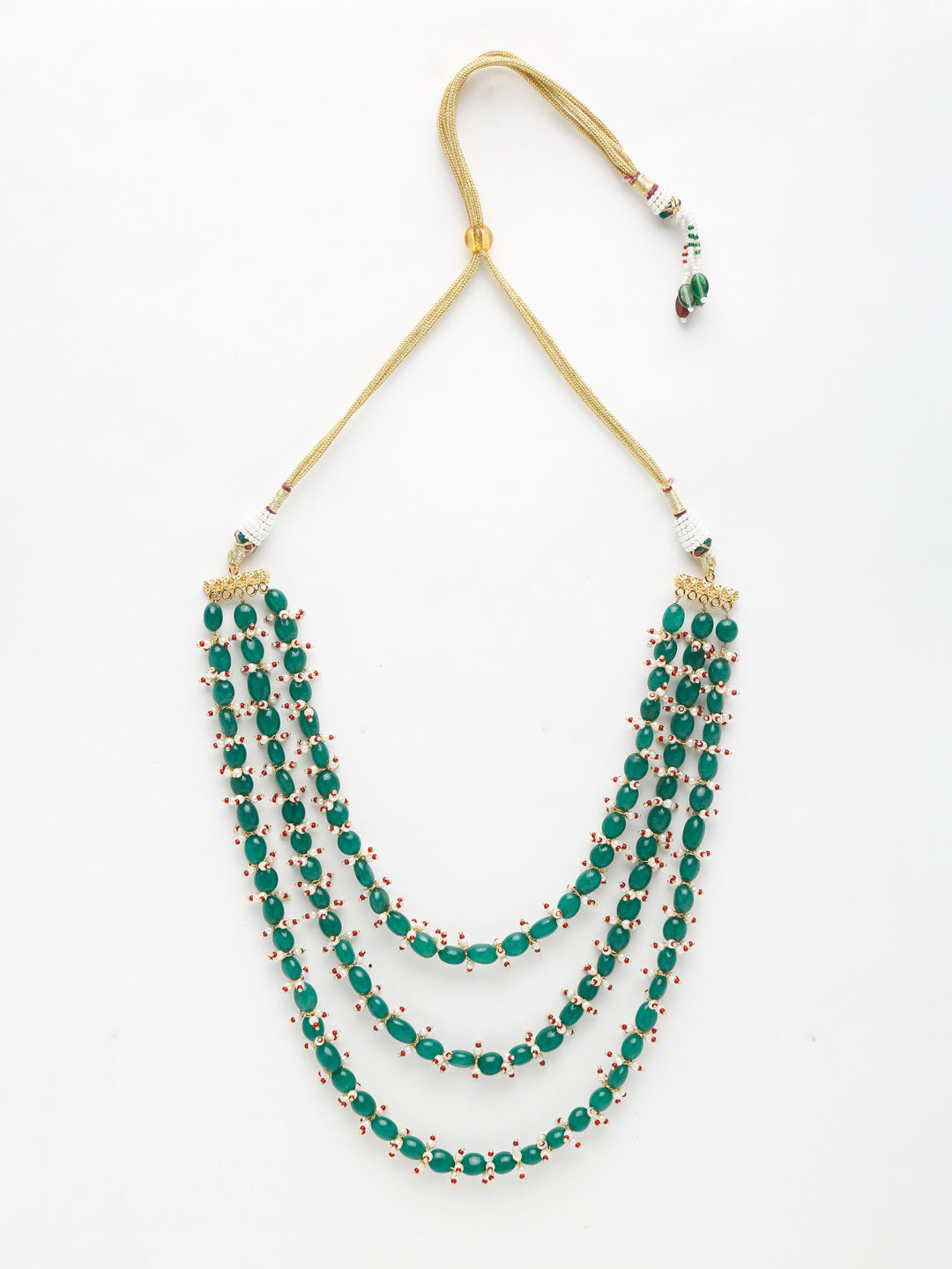Long Stone Layered Neckpiece - Ruby Raang