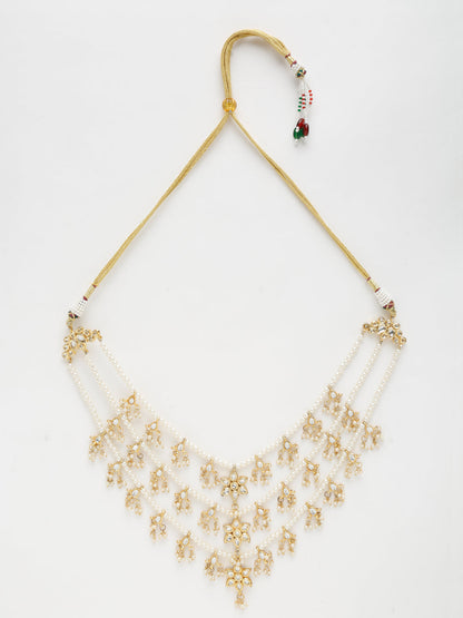 Kundan Neckpiece - Ruby Raang