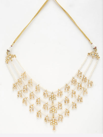 Kundan Neckpiece - Ruby Raang