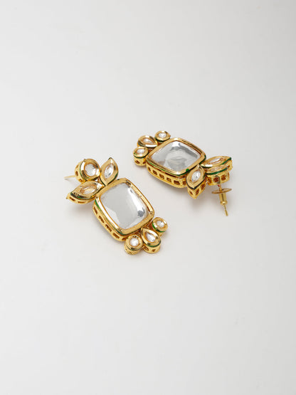 Kundan Choker With Earrings - Ruby Raang